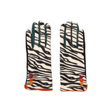 Animal Print Gloves Black and White Zebra