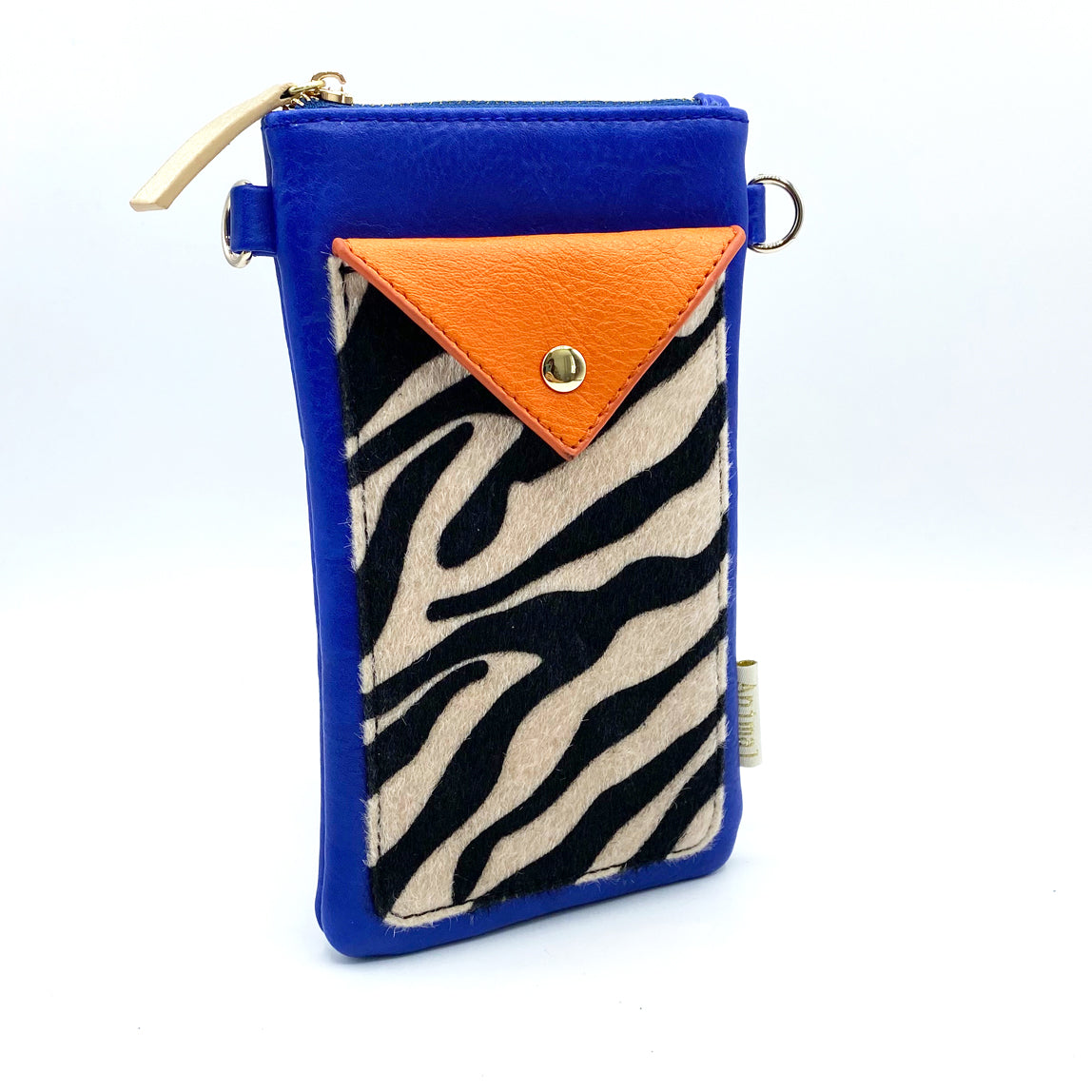 Animal Print Blue Zebra Phone Wallet