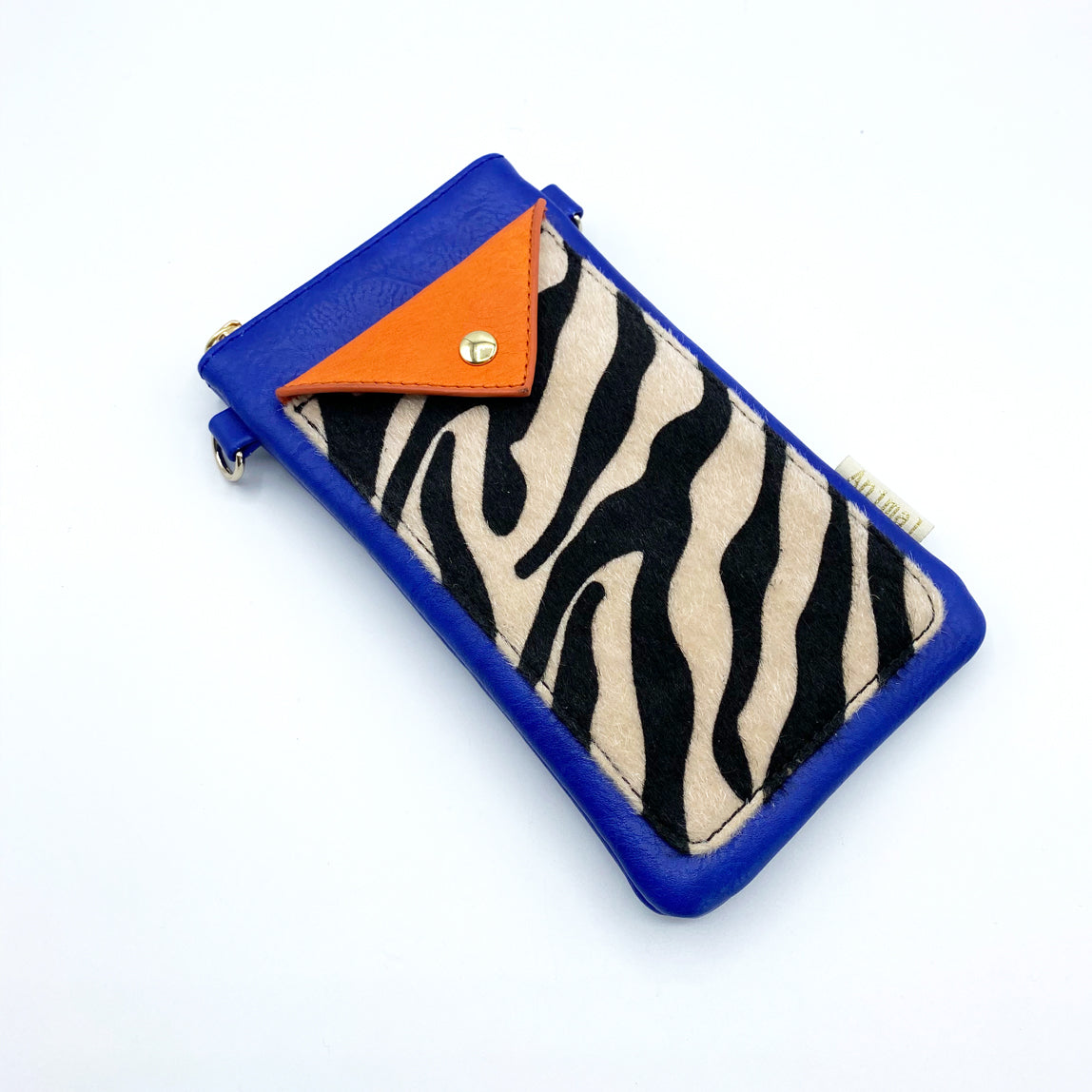 Animal Print Blue Zebra Phone Wallet