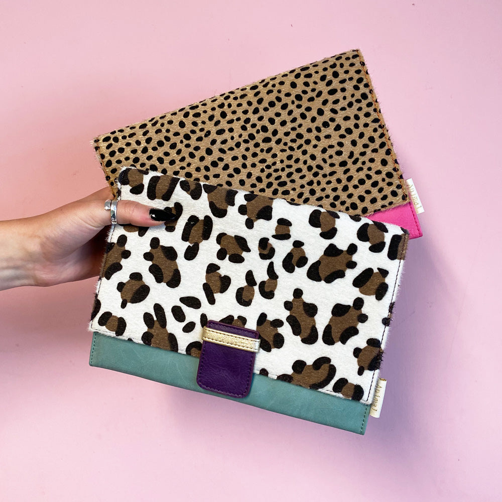 Animal Print Purple Leopard Travel Wallet