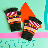 Dog House Fair Isle Fingerless Gloves