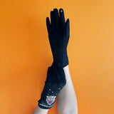 Inked Embroidered Tiger Gloves