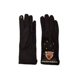 Inked Embroidered Tiger Gloves