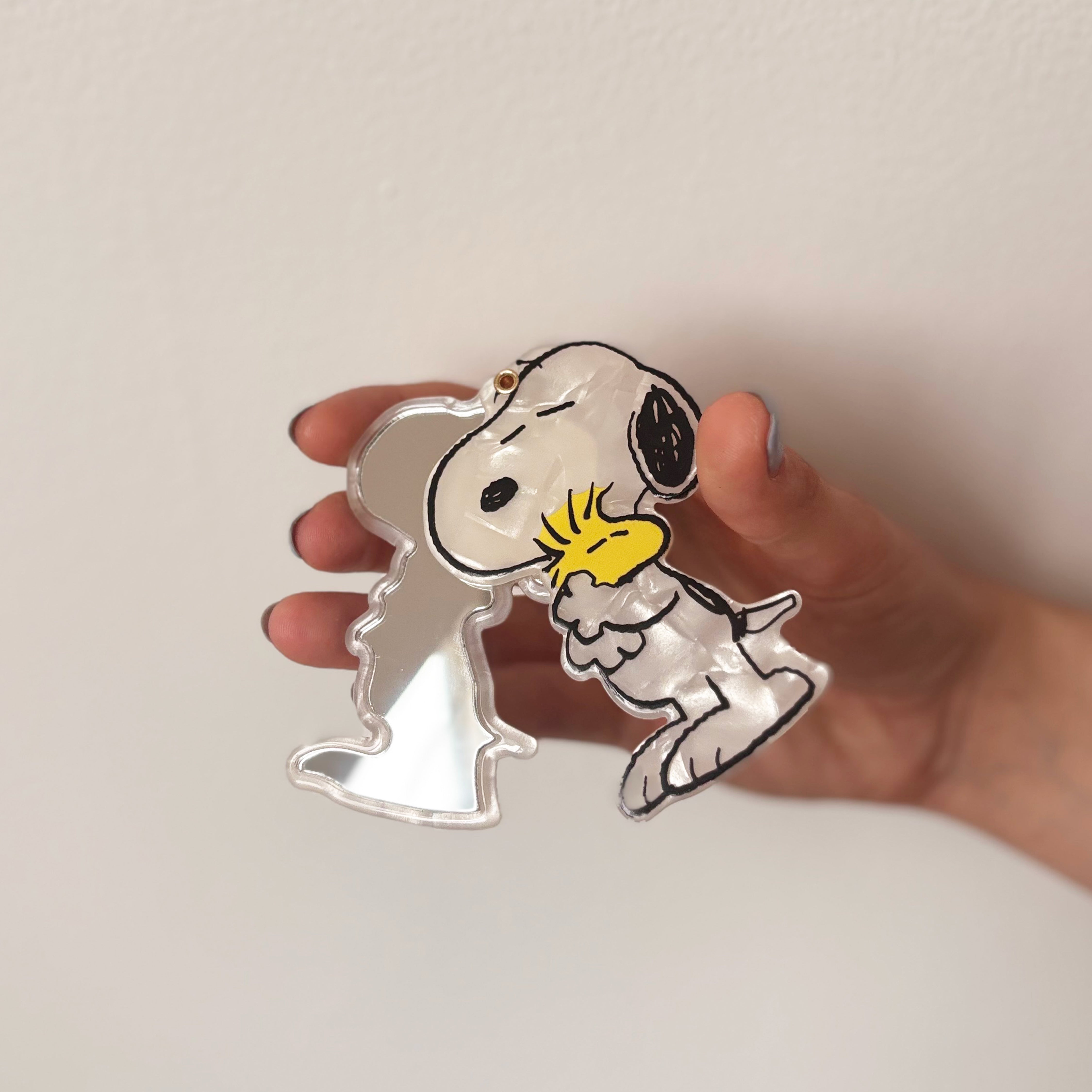 Peanuts Hugging Woodstock Compact Mirror