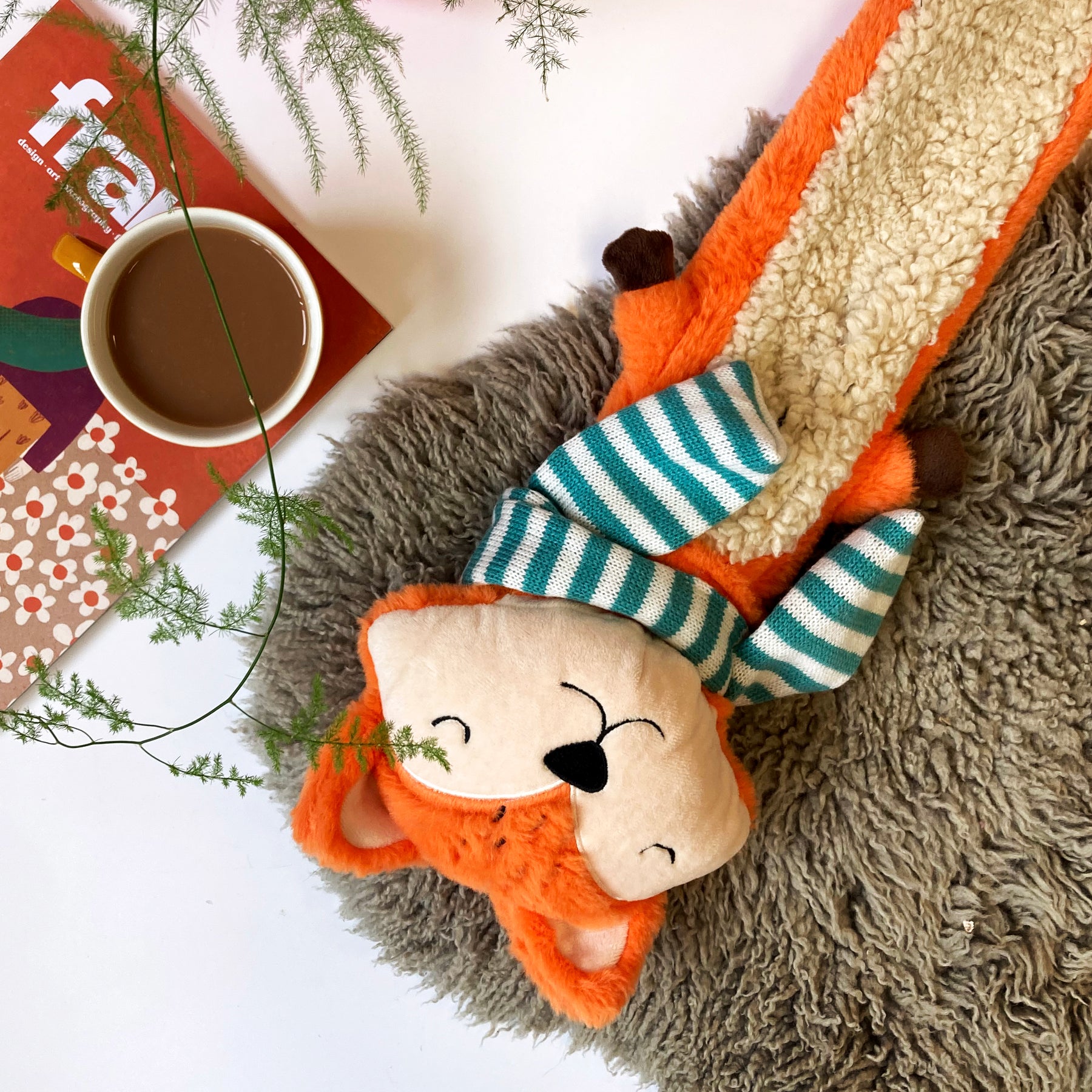 Secret Garden Long Fox Hot Water Bottle