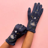 Secret Garden Embroidered Moth Gloves