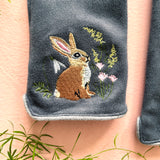 Secret Garden Embroidered Rabbit Gloves