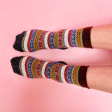 Secret Garden Hedgehog Fair Isle Socks