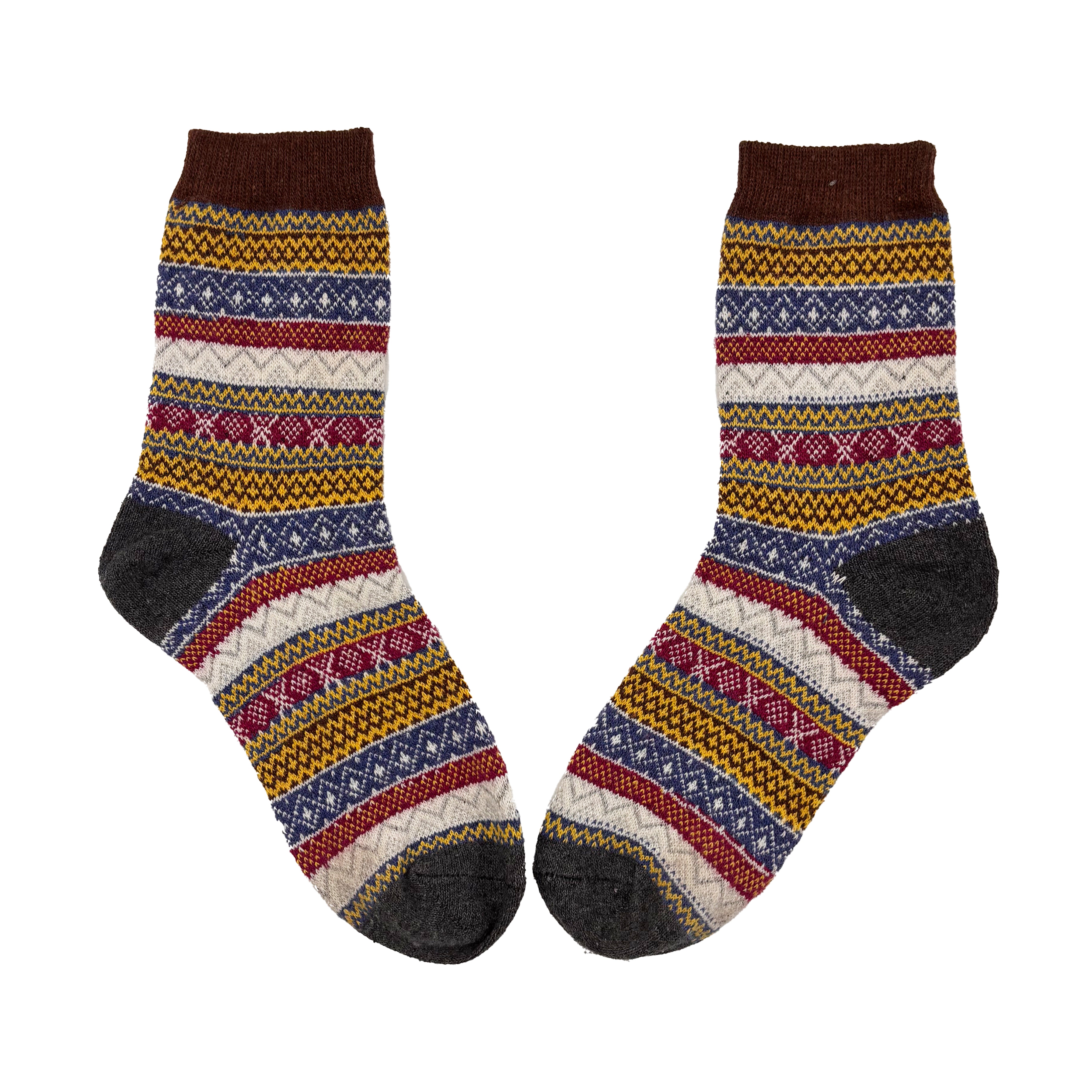 Secret Garden Hedgehog Fair Isle Socks