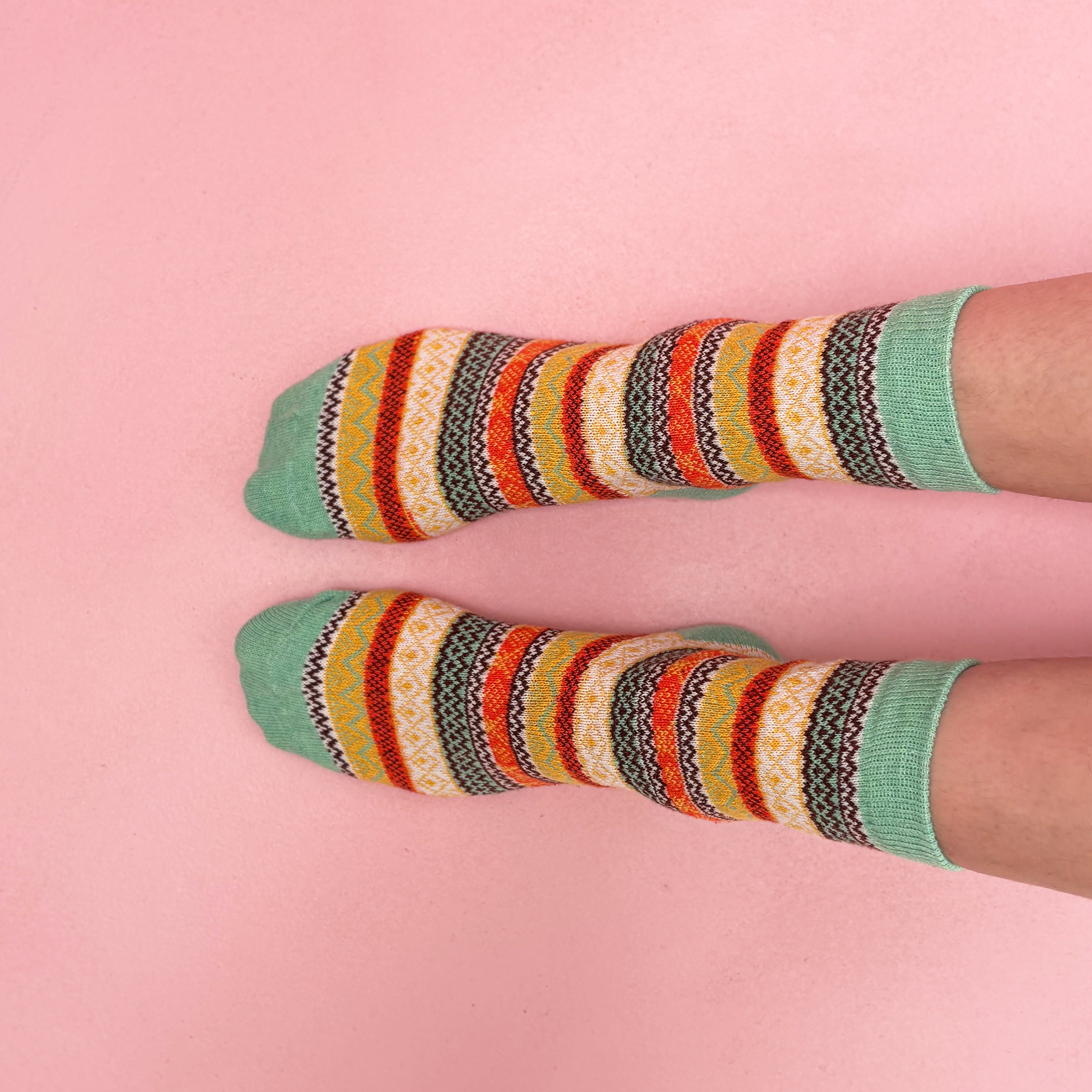 Secret Garden Fox Fair Isle Socks