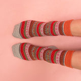 Secret Garden Robin Fair Isle Socks