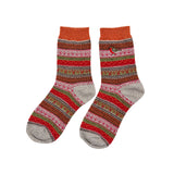 Secret Garden Robin Fair Isle Socks