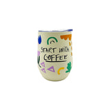 Small Talk Travel Mug 'Start with Coffee