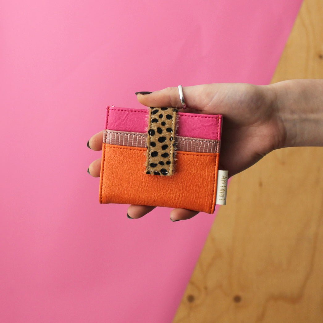 Animal Cheetah Print Fold Over Purse - House of Disaster