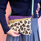 Animal Print Purple Leopard Print Clutch - House of Disaster