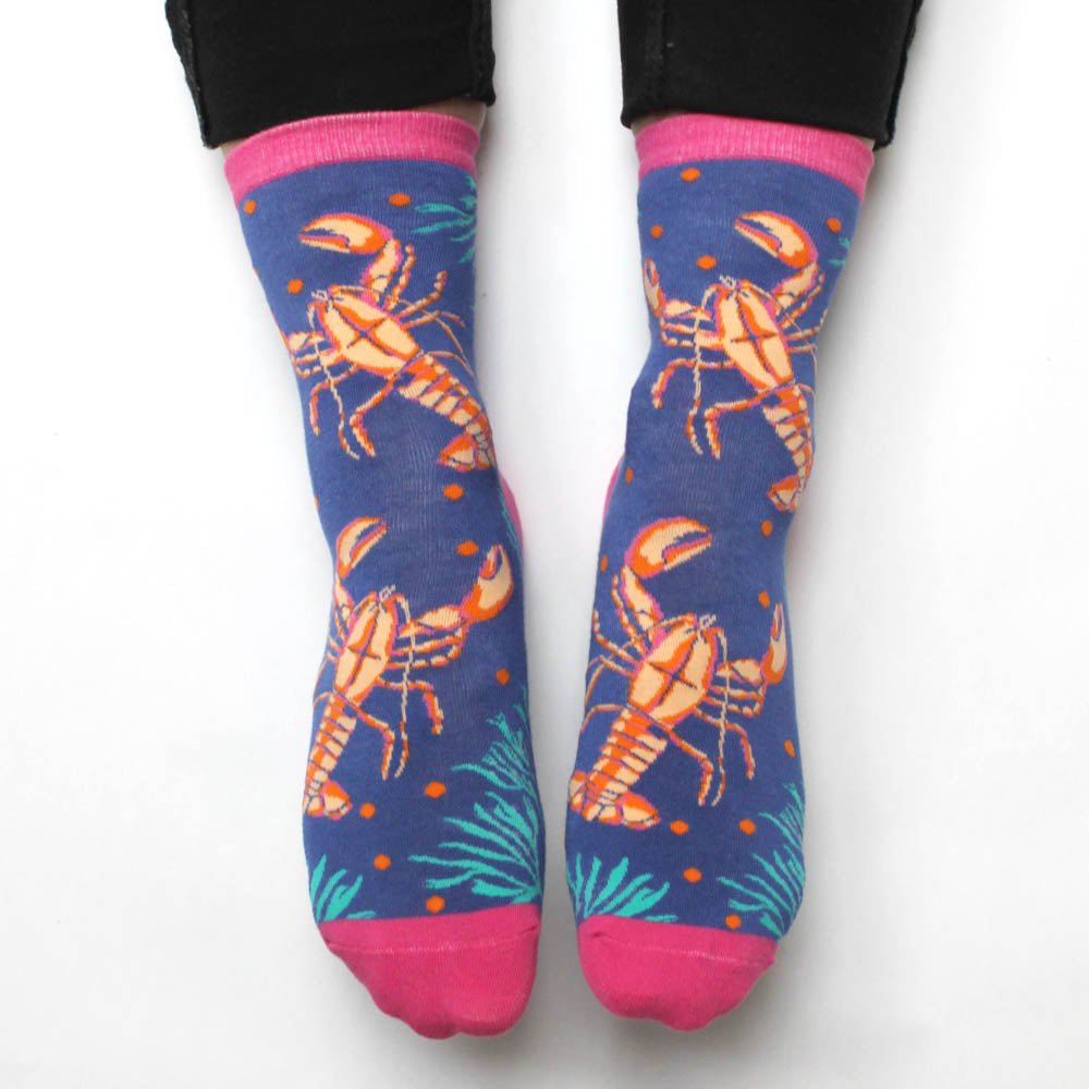 Coral Lobster Socks - House of Disaster