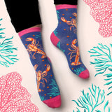 Coral Lobster Socks - House of Disaster