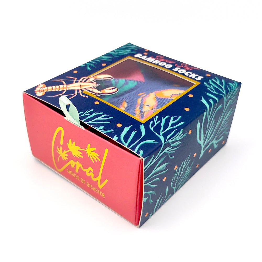 Coral Lobster Socks - House of Disaster