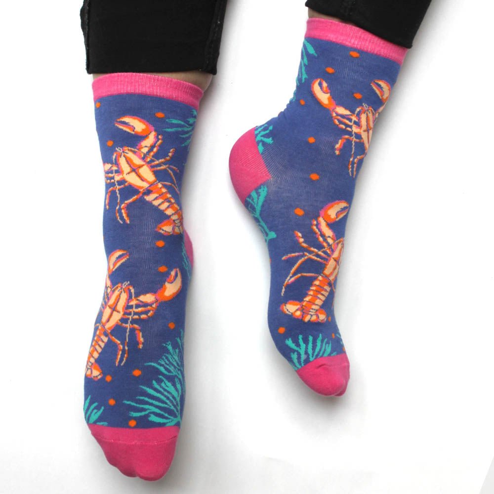 Coral Lobster Socks - House of Disaster