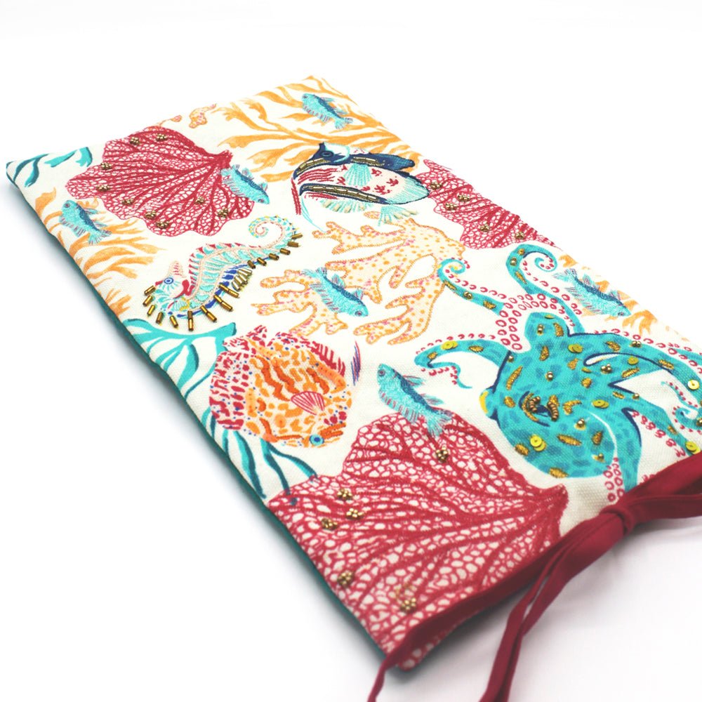 Coral Sea Jewellery Roll - House of Disaster