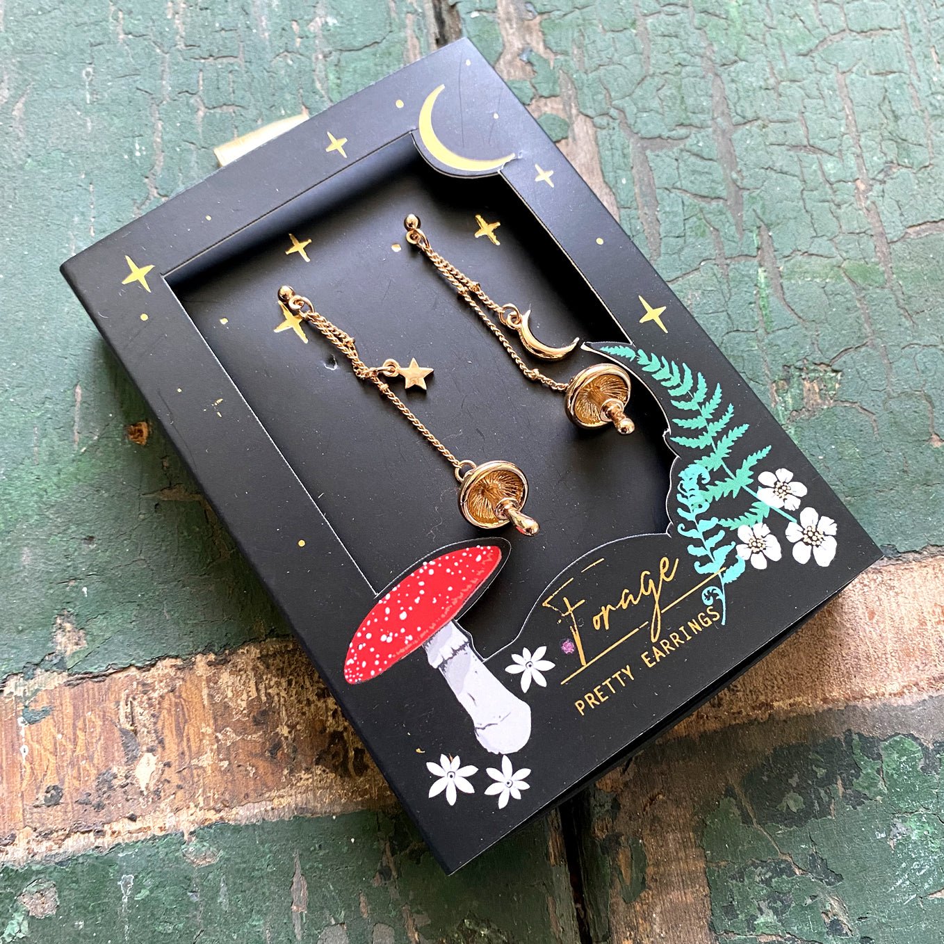 Forage Gold Earrings - House of Disaster