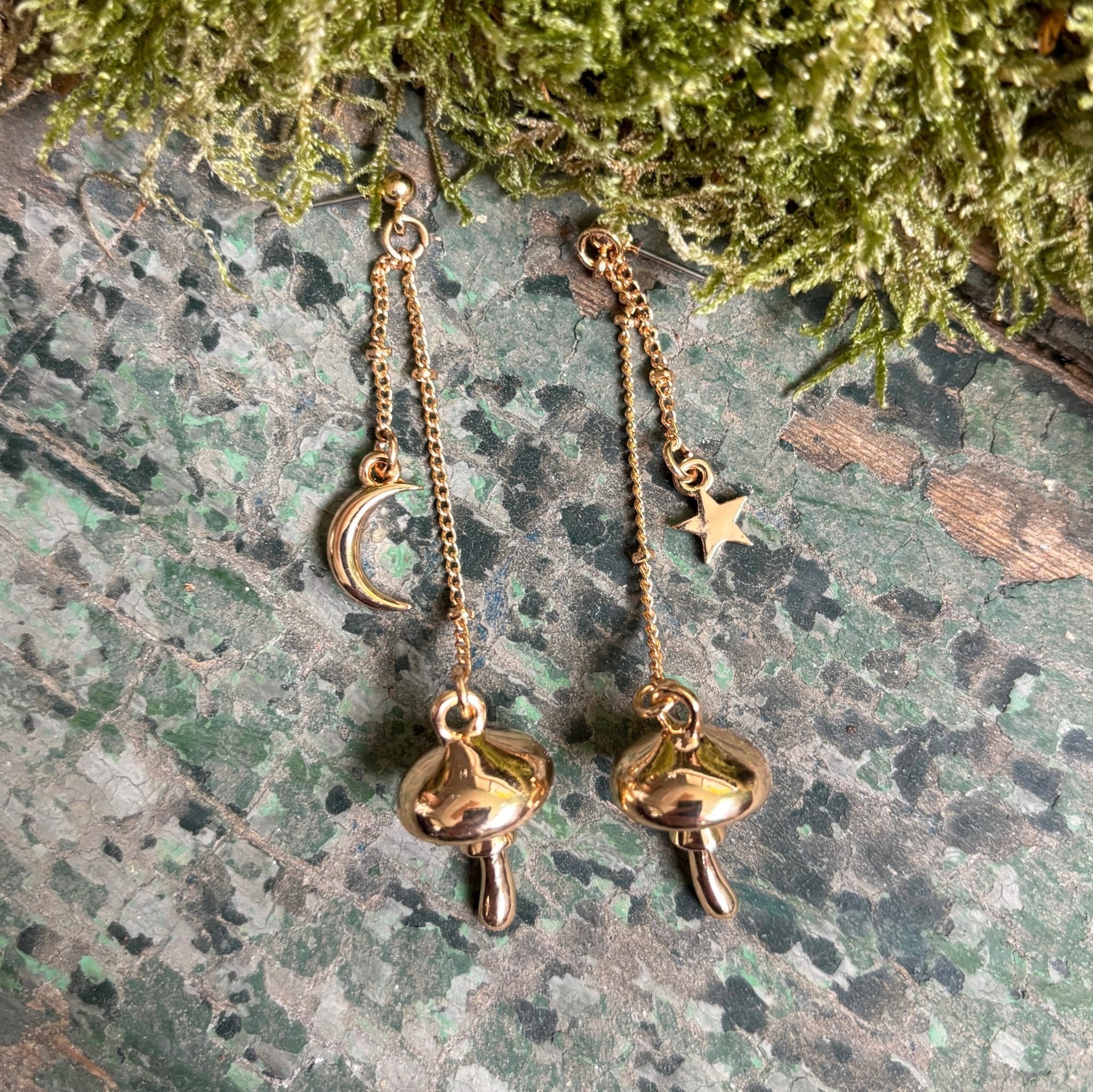 Forage Gold Earrings - House of Disaster
