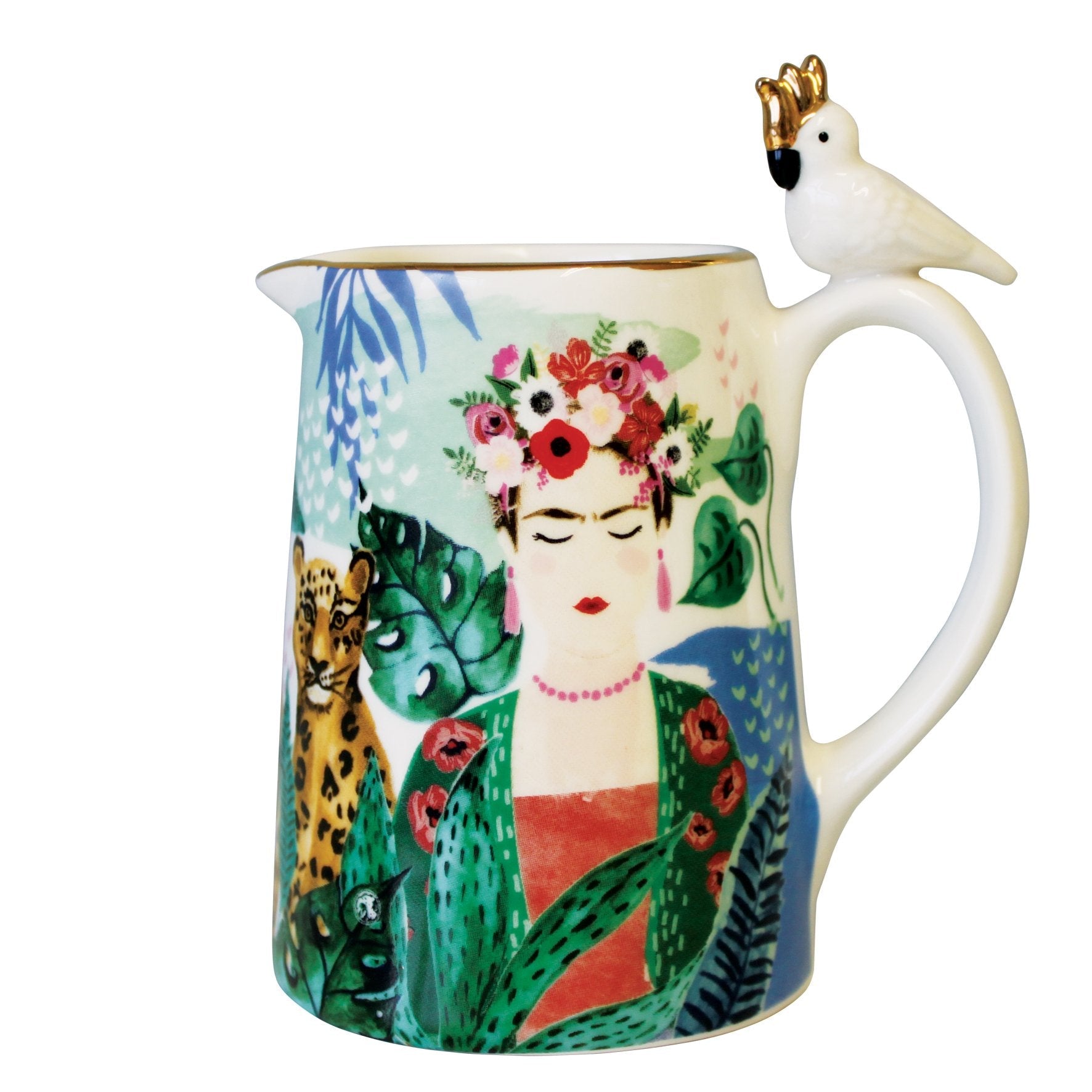 Frida Kahlo Tropical Jug - House of Disaster