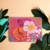 Posy Hot Pink Clutch Bag - House of Disaster