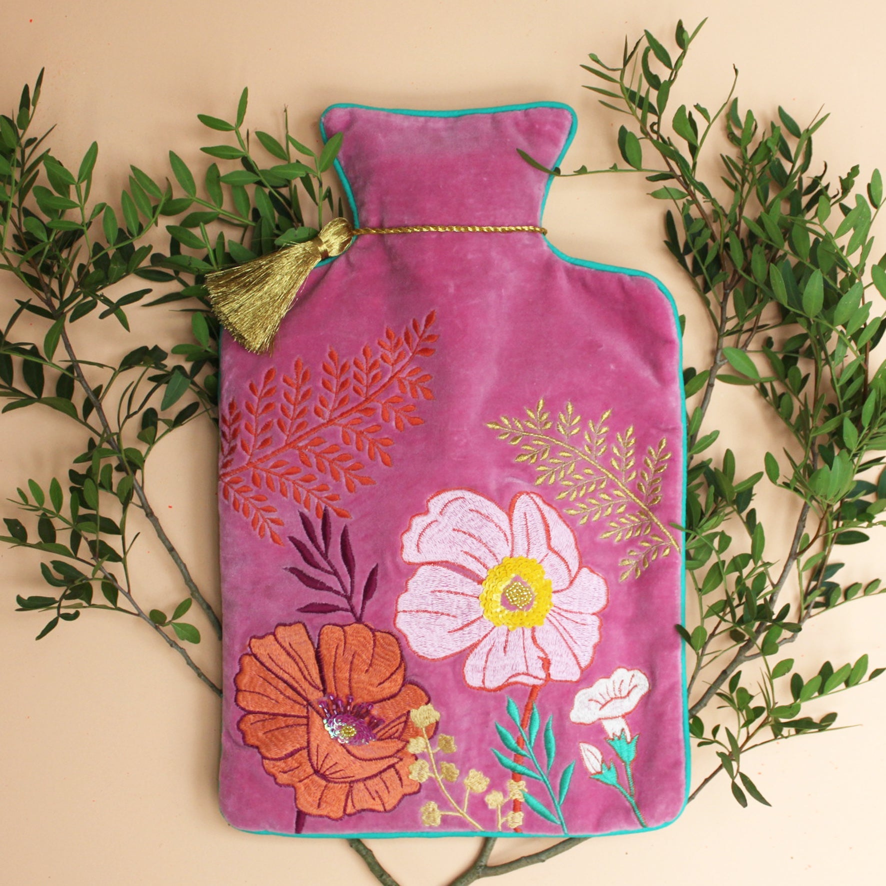 Posy Hot Pink Hot Water Bottle - House of Disaster