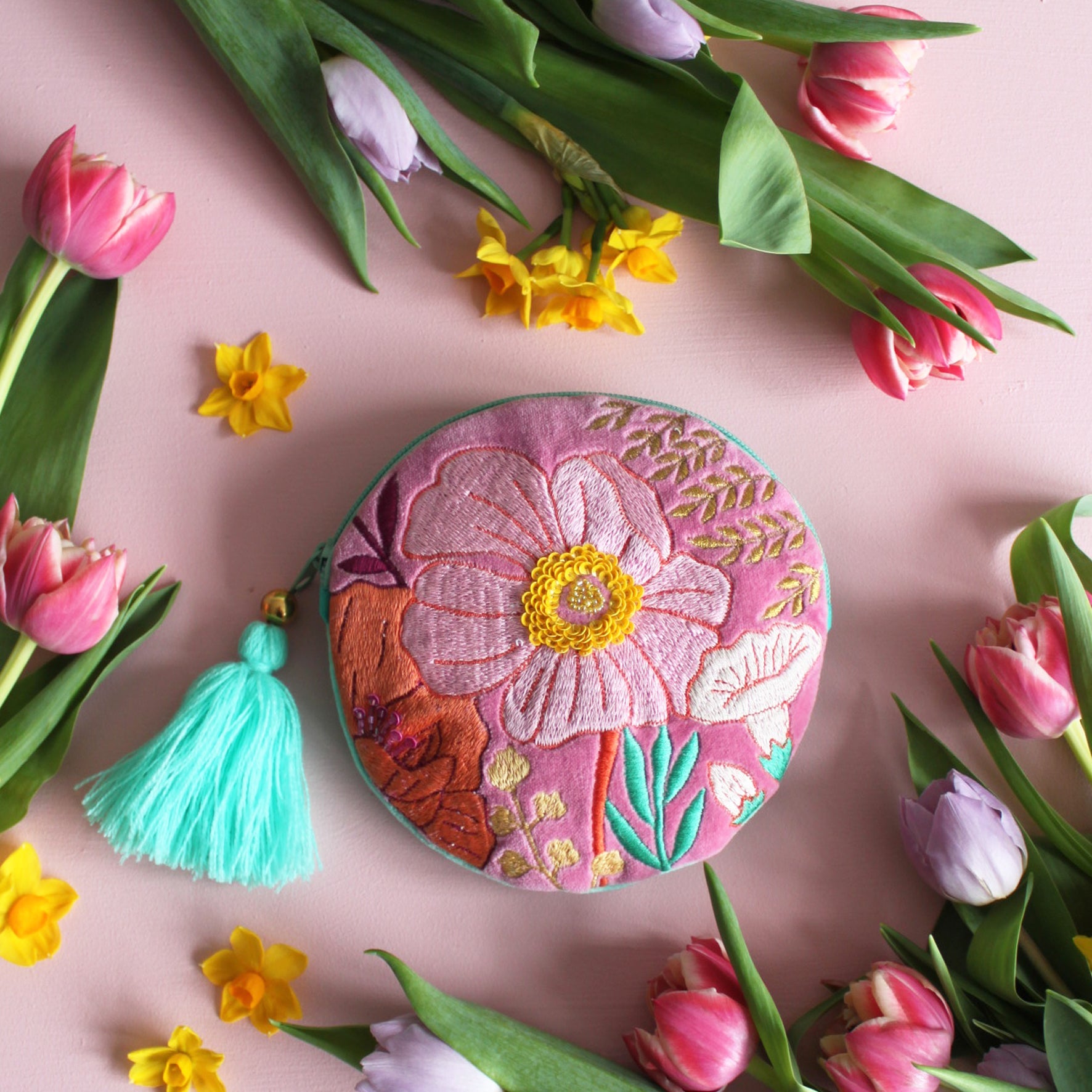 Posy Hot Pink Round Purse - House of Disaster