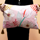 Posy Light Pink Cushion - House of Disaster