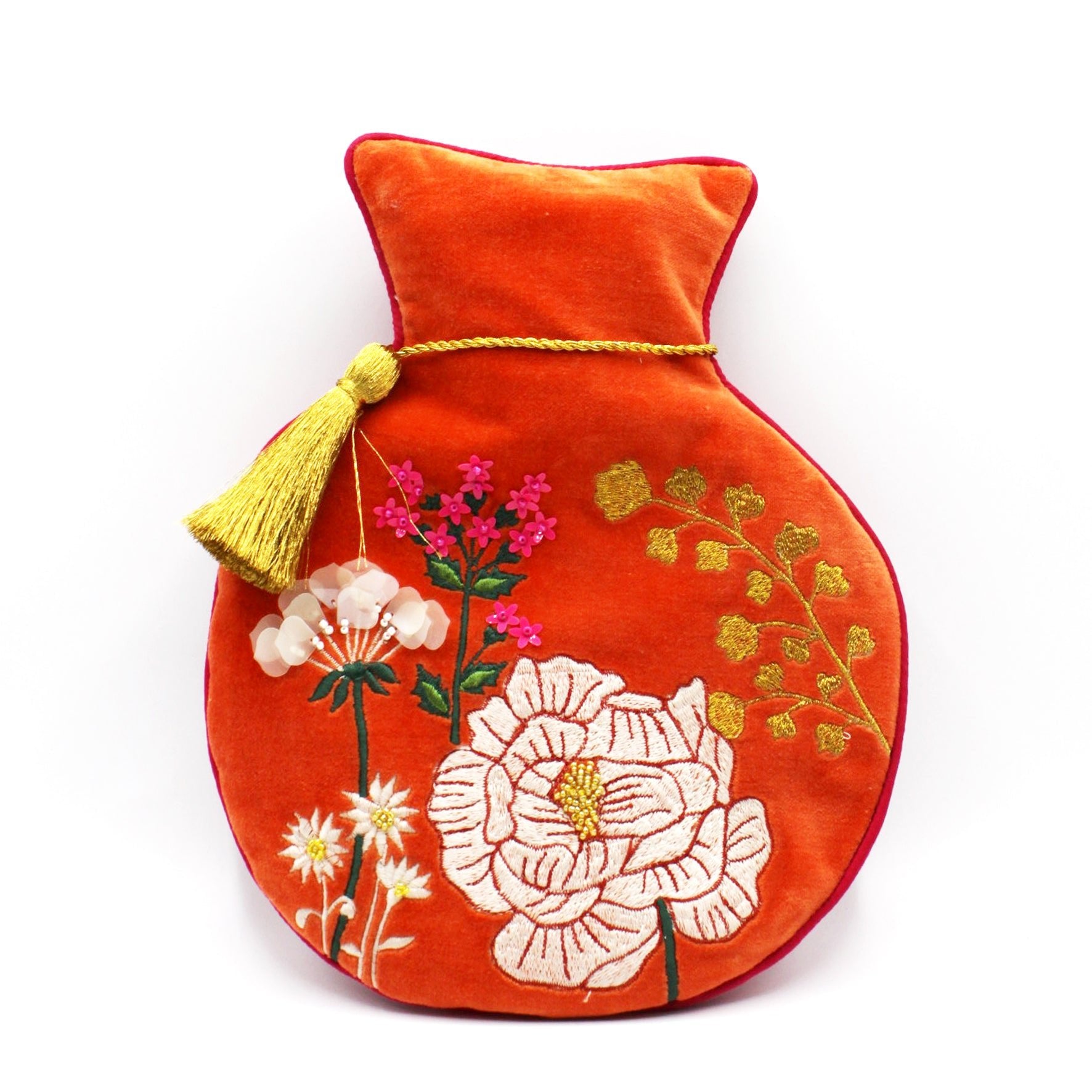 Posy Orange Hot Water Bottle - House of Disaster