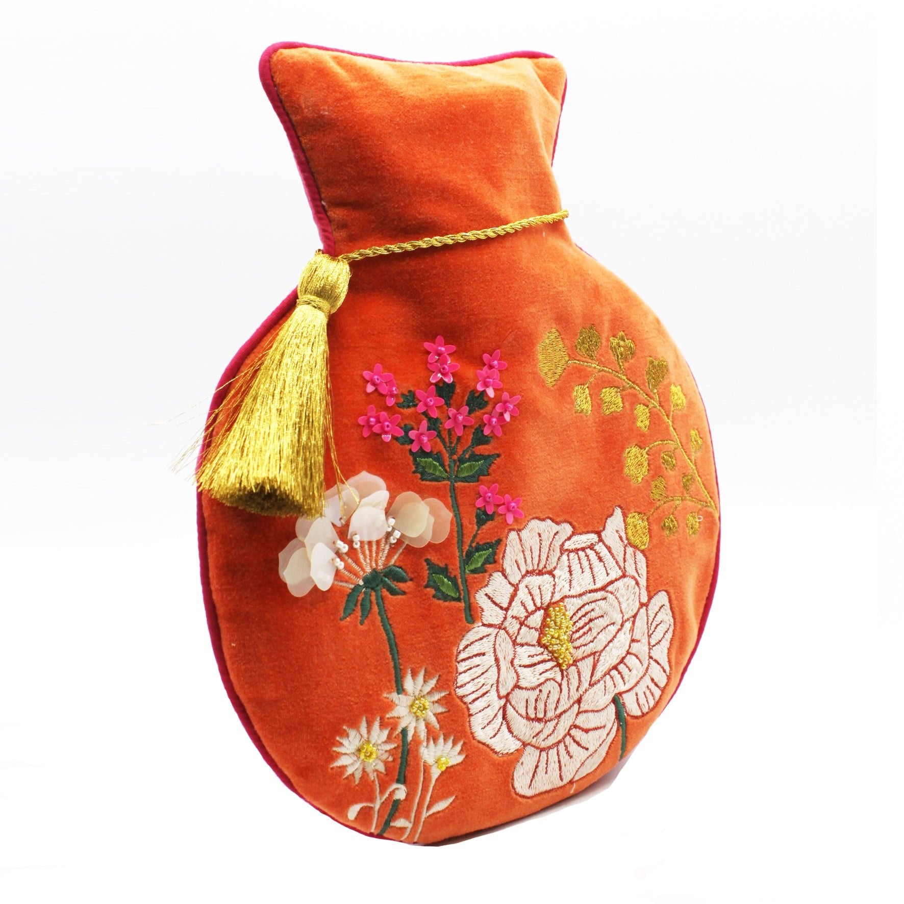 Posy Orange Hot Water Bottle - House of Disaster