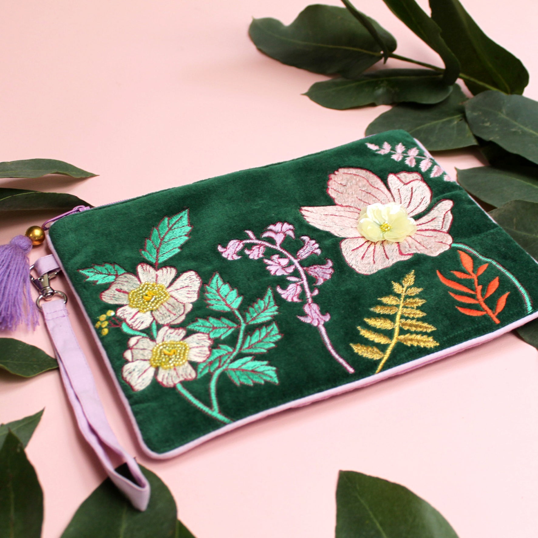 Posy Teal Clutch Bag - House of Disaster