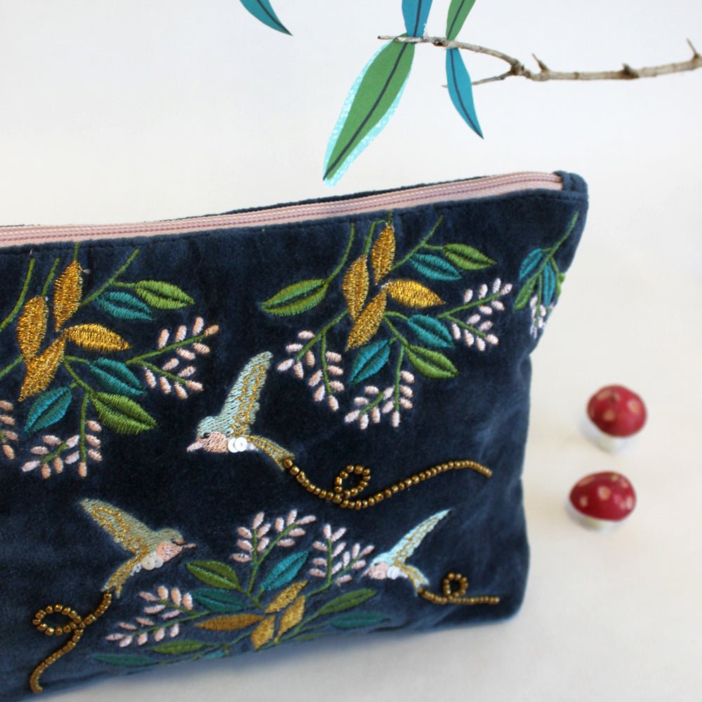 Secret Garden Bird Make Up Bag - House of Disaster