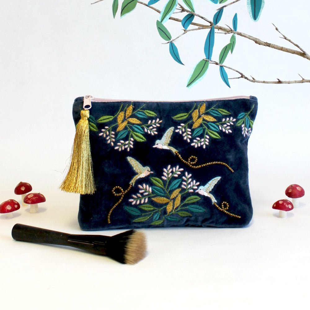 Secret Garden Bird Make Up Bag - House of Disaster