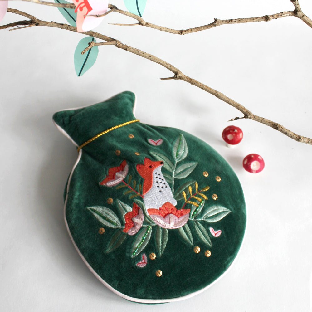 Secret Garden Fox Hot Water Bottle - House of Disaster