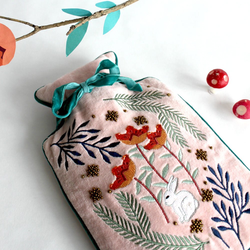 Secret Garden rabbit Hot Water Bottle - House of Disaster