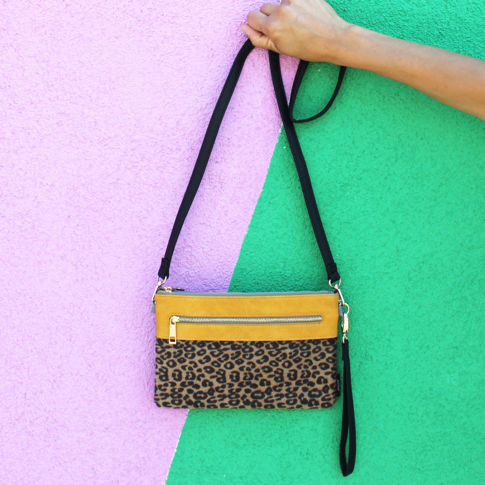 Animal Leopard Print Clutch Bag