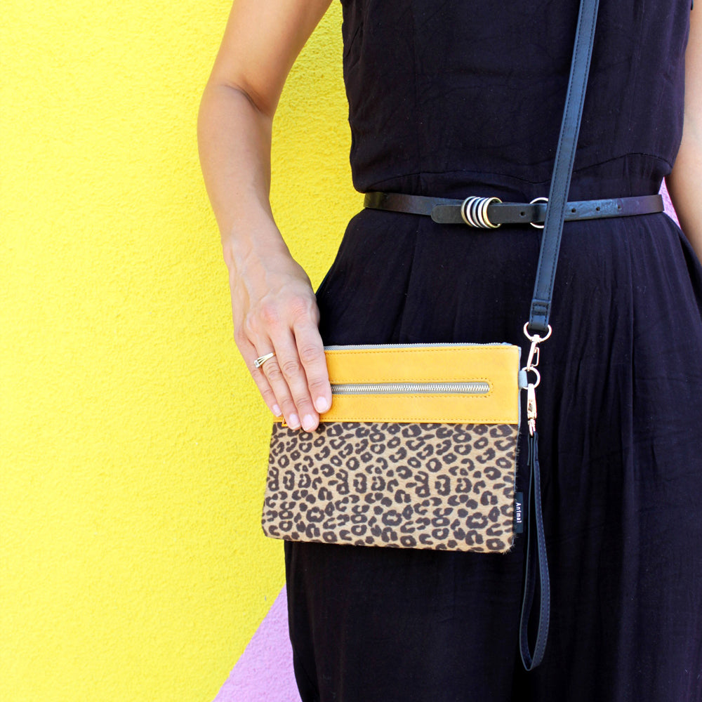 Animal Leopard Print Clutch Bag