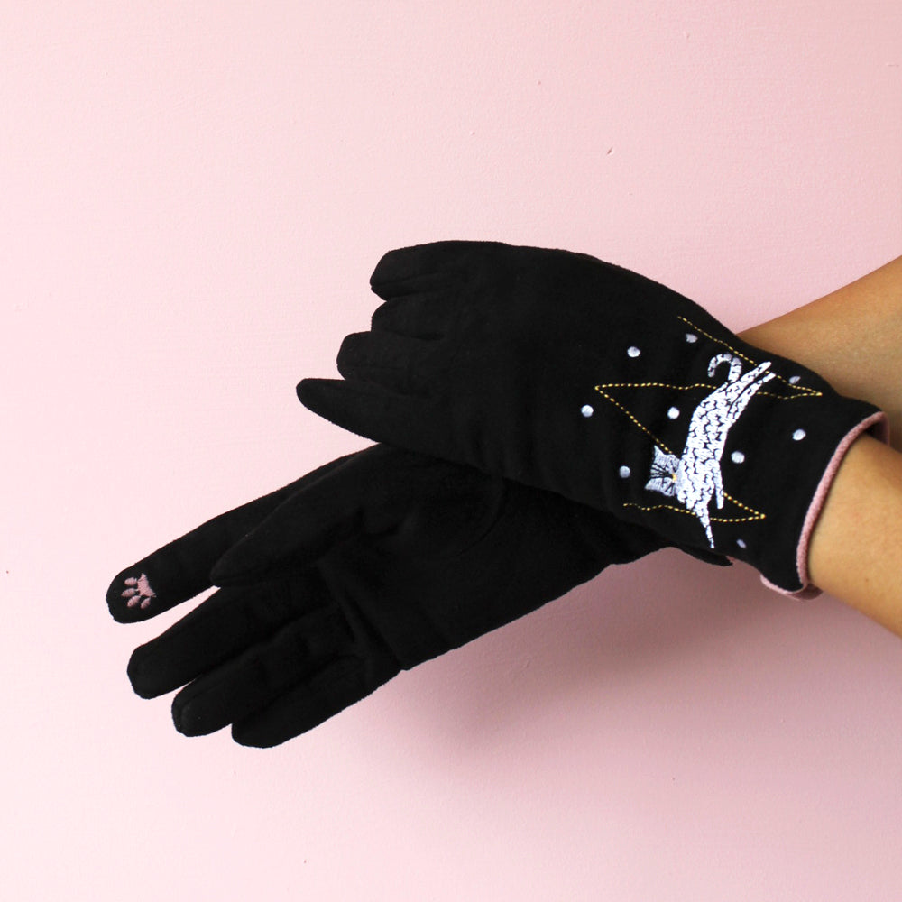 Feline Spotty Cat Gloves