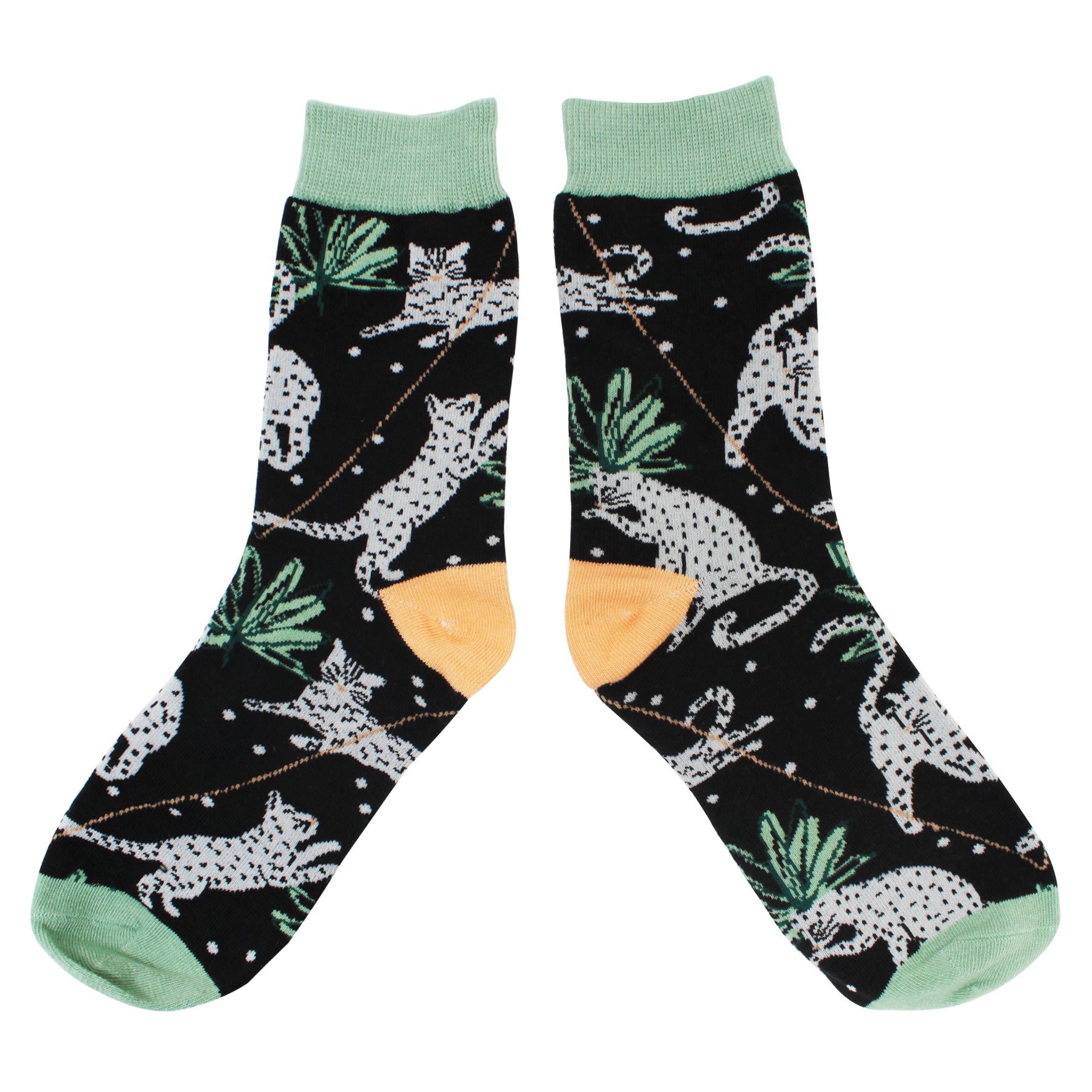 Pack Of 2 Feline Printed Socks