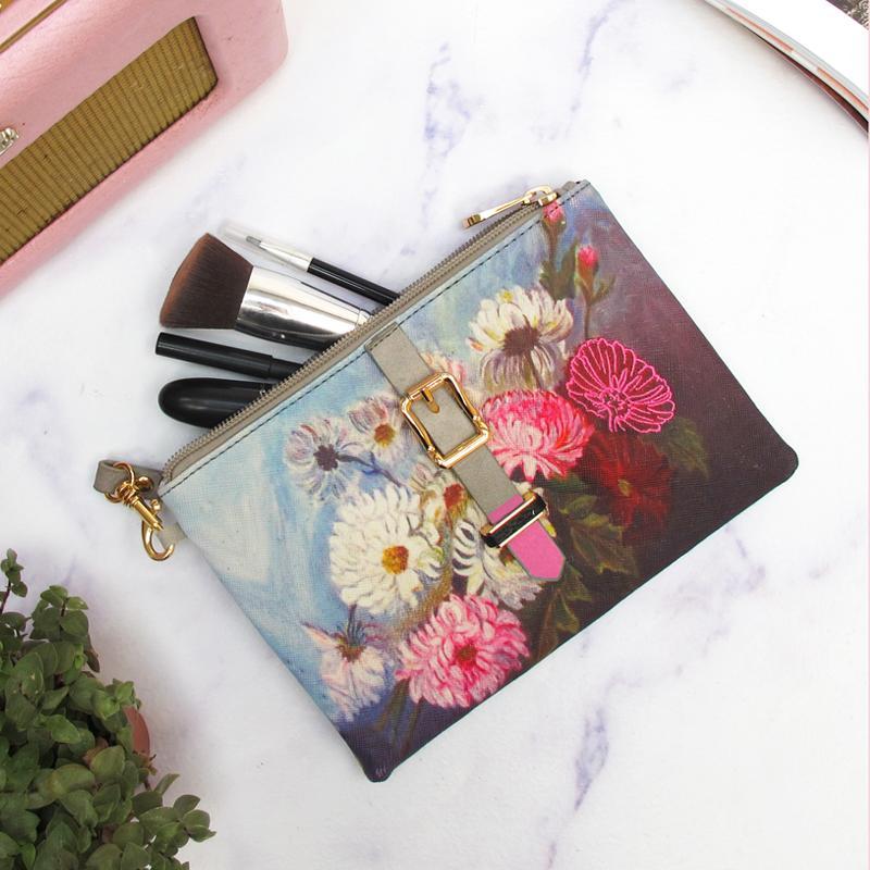 Framed Pink Makeup Bag