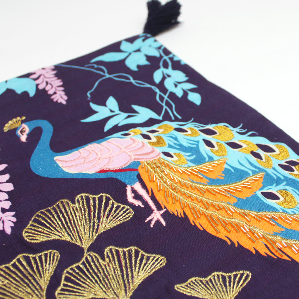 Luxe Peacock Cushion