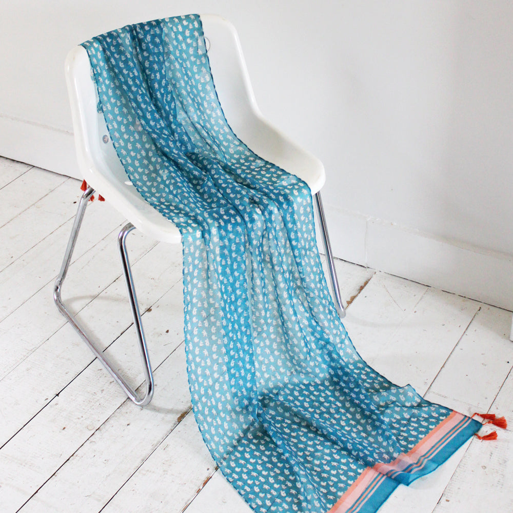 Moomin Scarf "Navy Dots"