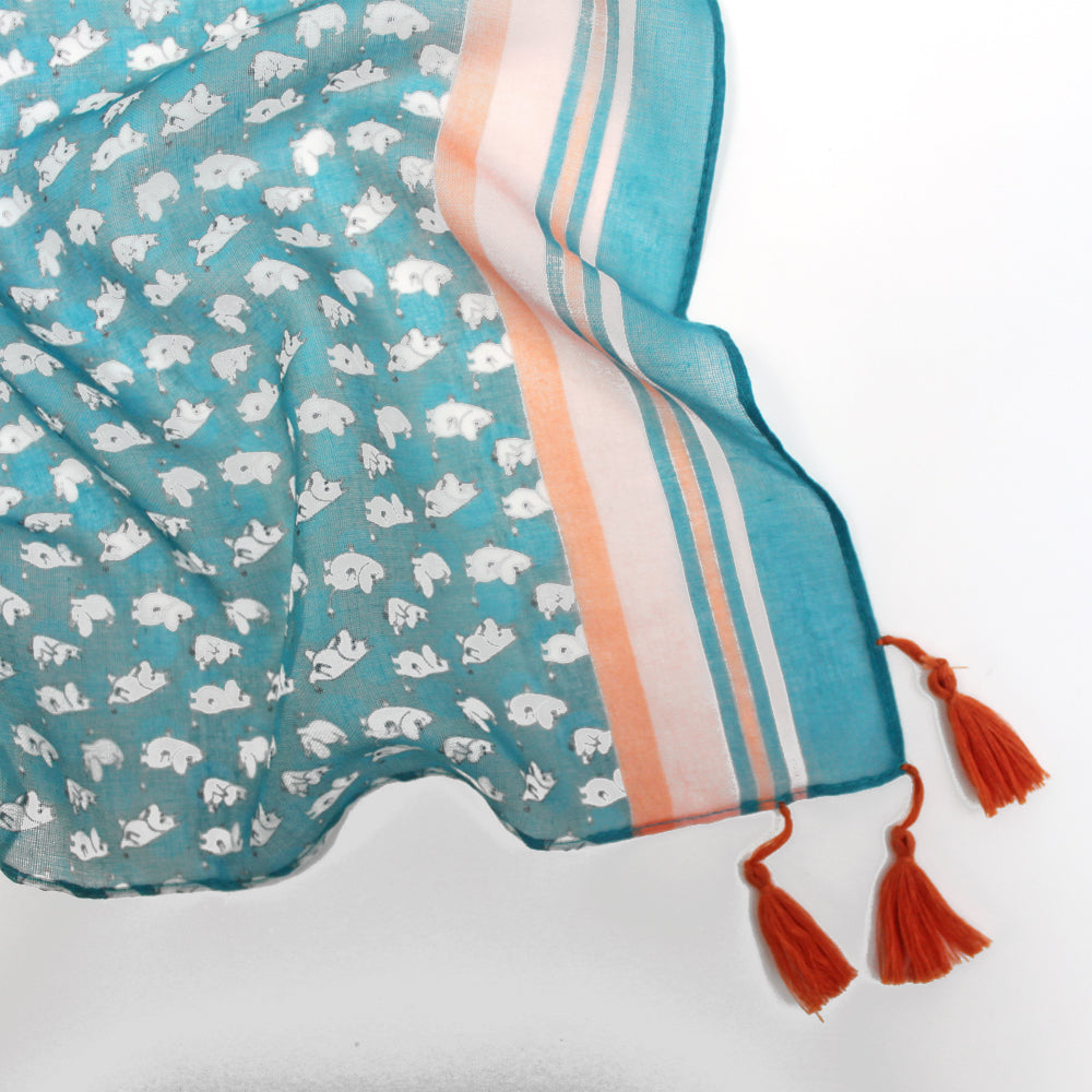Moomin Scarf "Navy Dots"