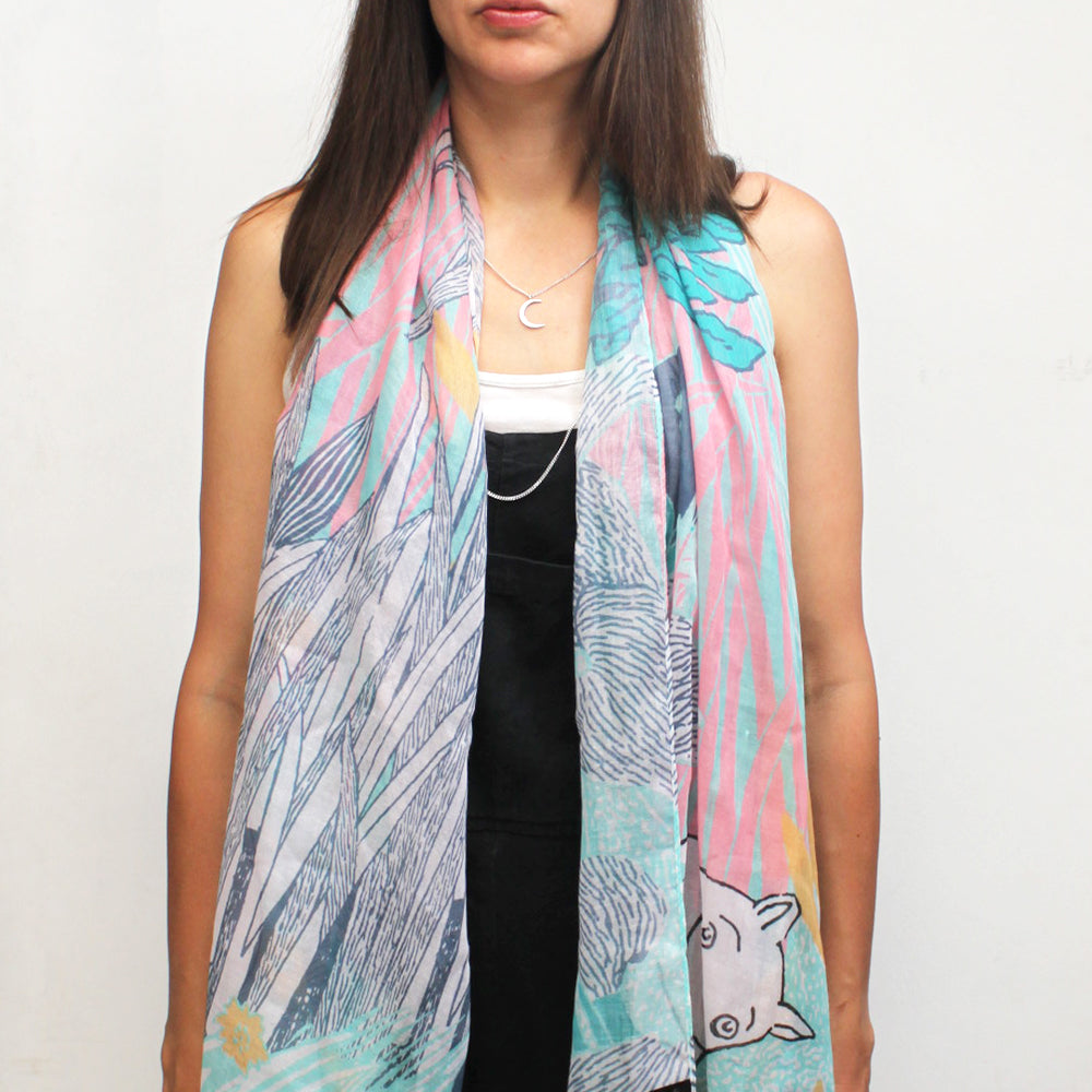 Moomin Scarf "Pastel"