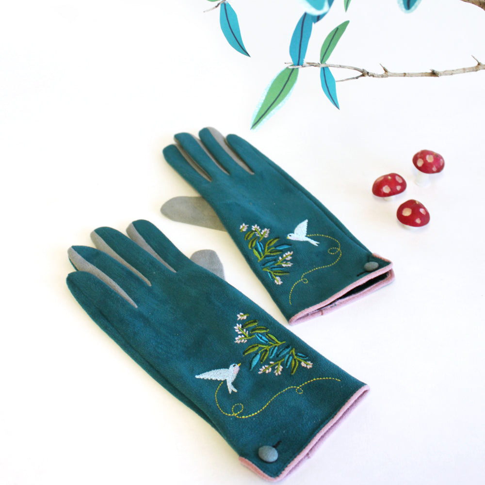 Secret Garden Bird Gloves