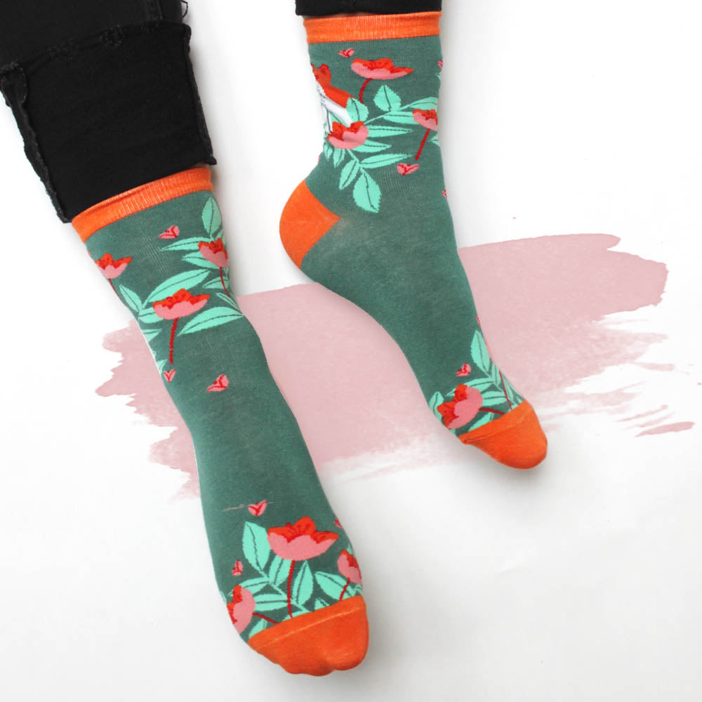 Secret Garden Fox Socks