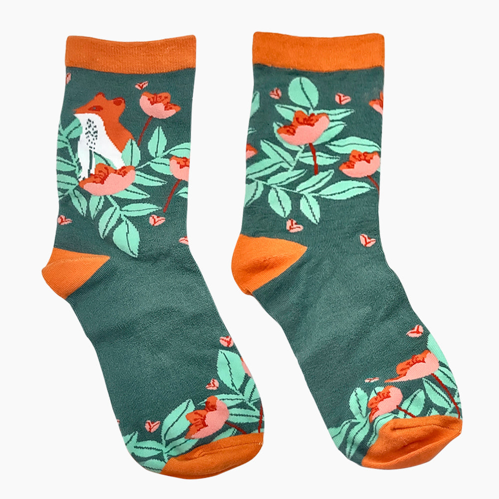 Secret Garden Fox Socks